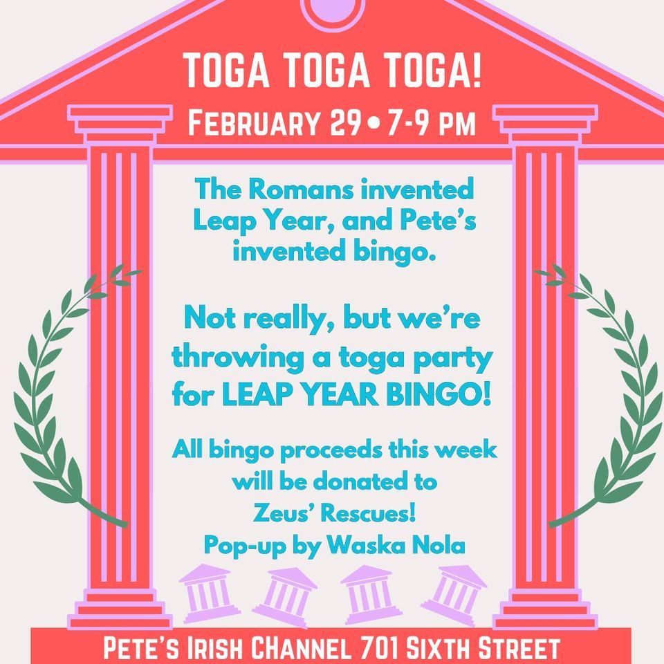 Leap Year Bacchanalia Bingo, 701 6th St, New Orleans, LA, United States ...