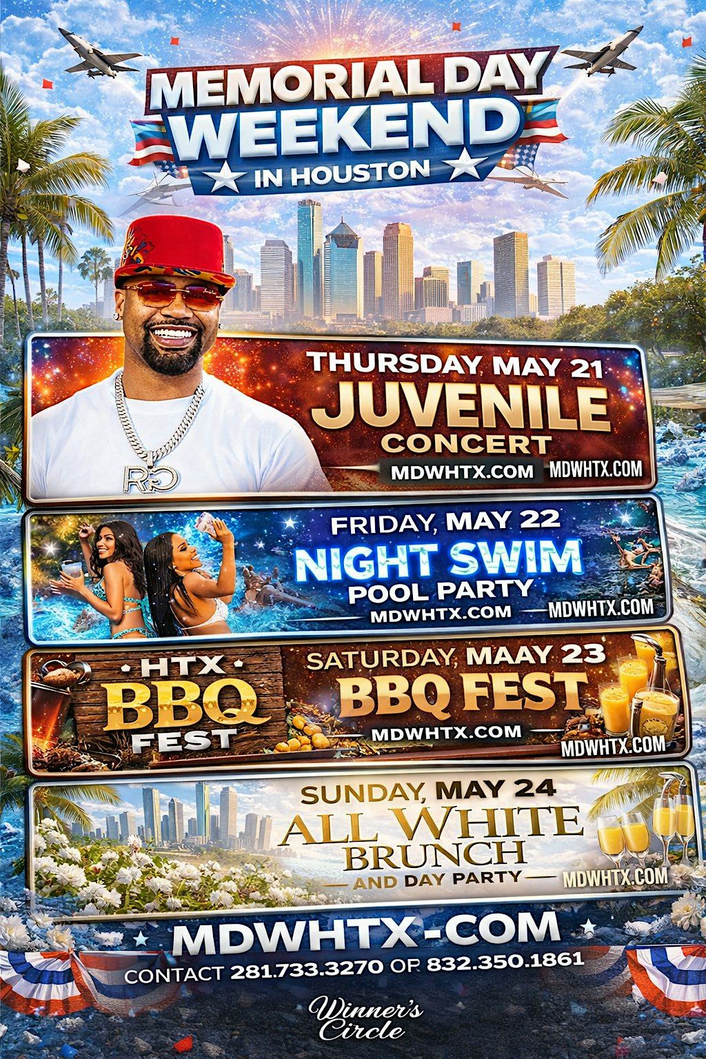 JUVENILE LIVE IN CONCERT MEMORIAL DAY WEEKEND HTX LINE UP 2026 – Things ...