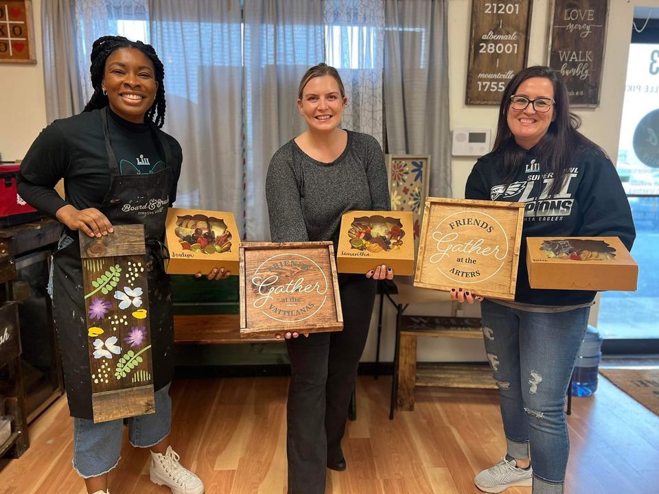 DIY CHARCUTERIE & MINI WOOD TRAY Board & Brush Lancaster, PA