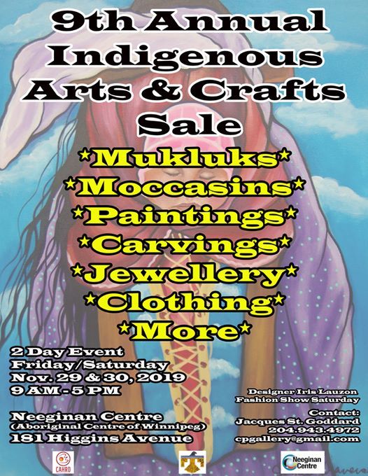 9th Annual Indigenous Arts & Crafts Sale, Neeginan Centre Inc
