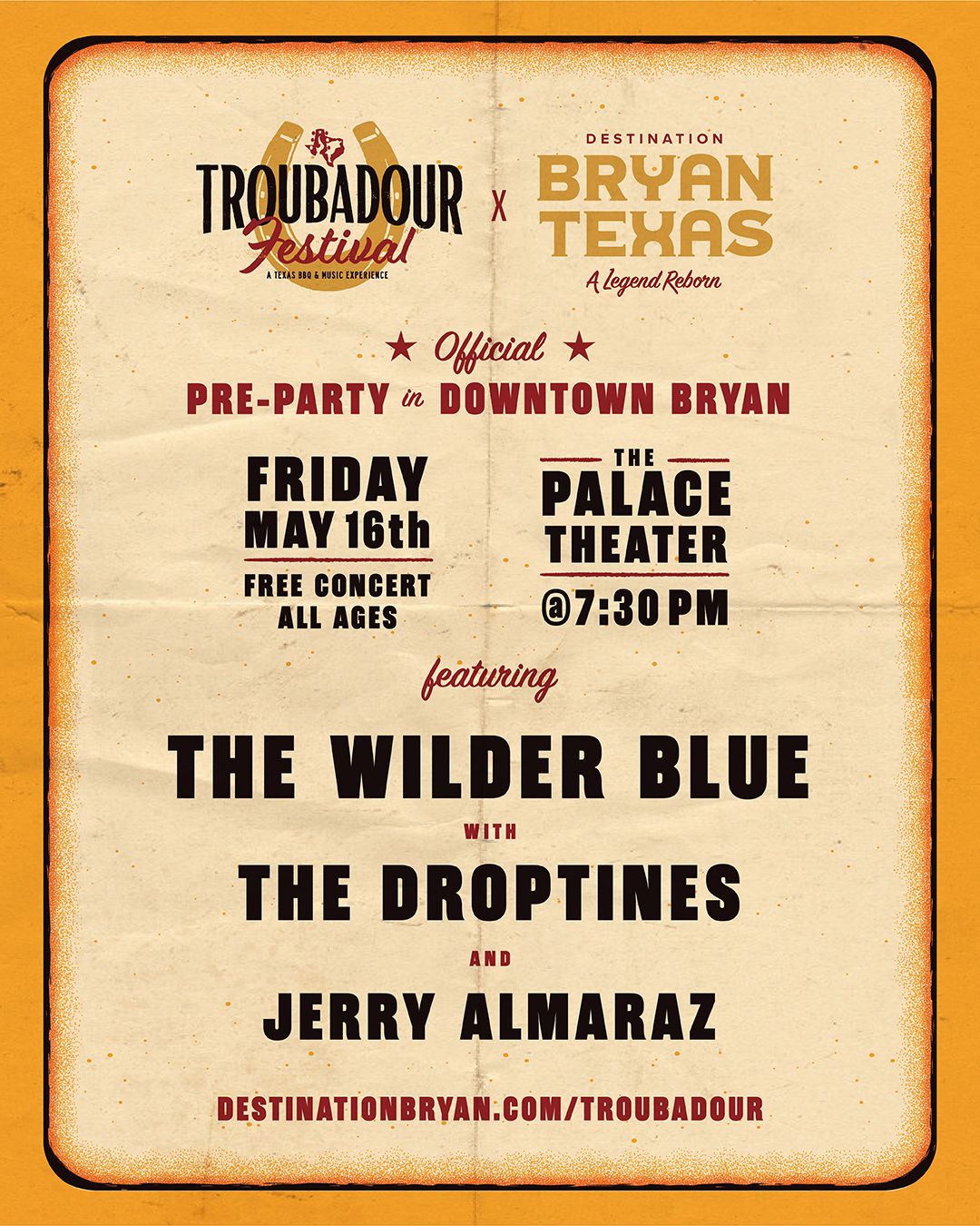 2025 Troubadour Festival at Aggie Park, 17 May | Event in College Station | AllEvents