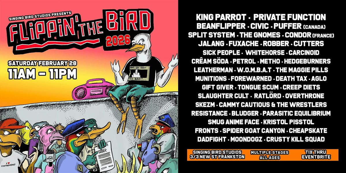 FLIPPIN' THE BIRD 2026!!, 28 February | Event in Frankston | AllEvents