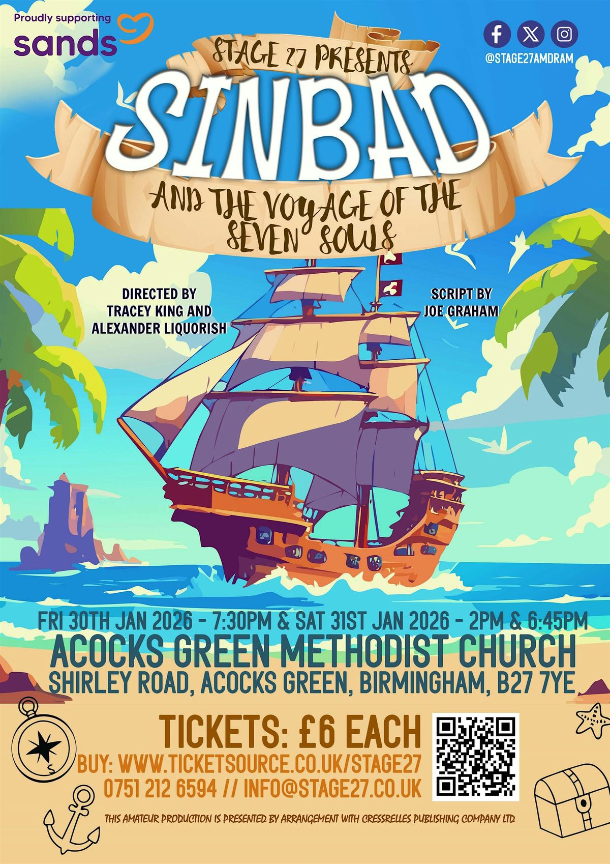 Stage 27 Presents Sinbad and the Voyage of the Seven Souls!