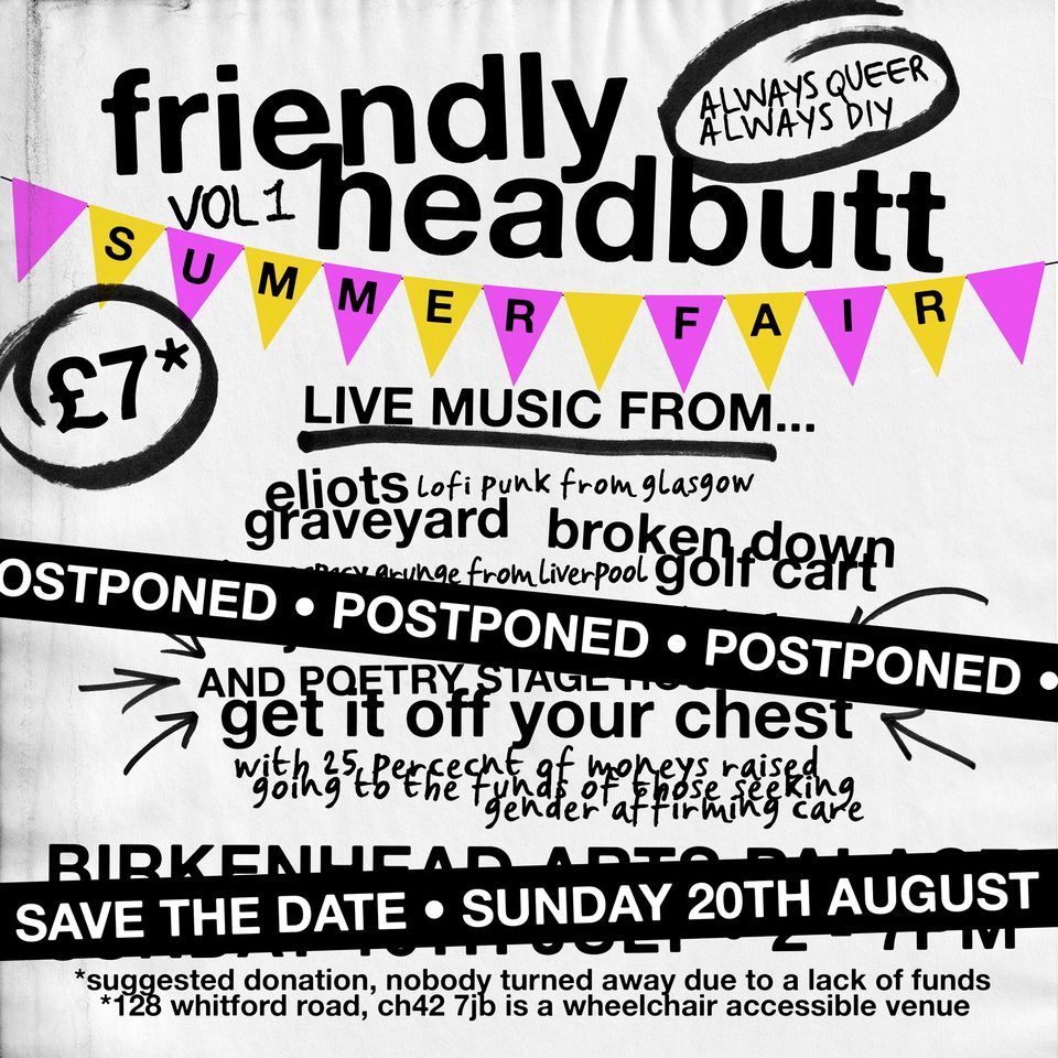 Friendly Headbutt Summer Fair, 128 Whitford Road, Birkenhead, CH42 7JB