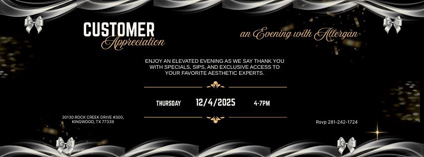 Customer Appreciation - An Evening with Allergan, 4 December | Event in Houston | AllEvents