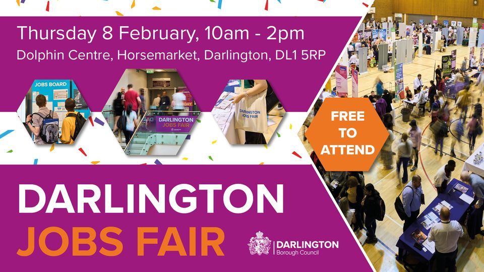 Darlington Jobs Fair , The Dolphin Centre, Darlington, February 8 2024 AllEvents.in