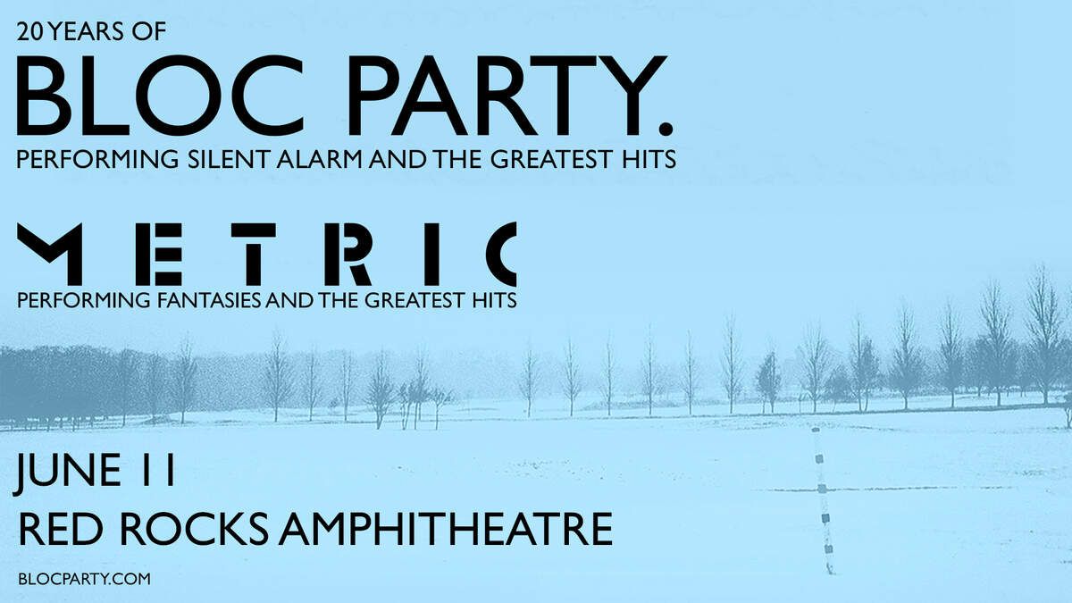 Bloc Party with Metric, 6 June | Event in Toronto | AllEvents