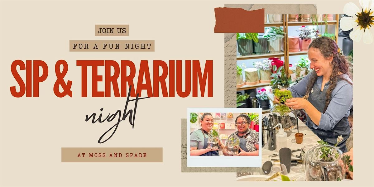 Sip and Terrarium Night at Moss and Spade, 20 December | Event in Oakland | AllEvents