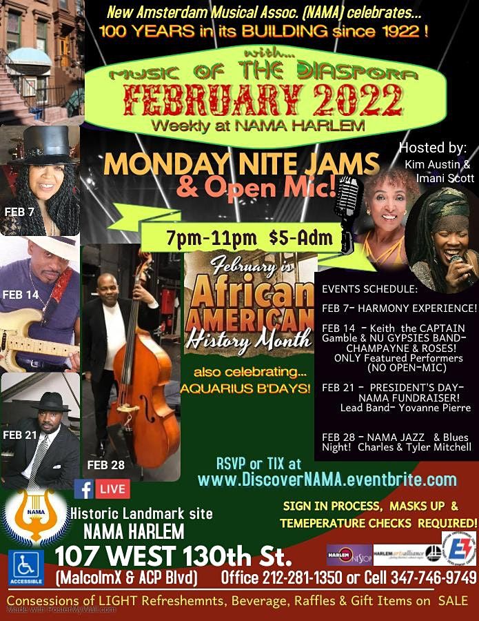 DISCOVER the NEW AMSTERDAM MUSICAL ASSOC (NAMA ) - Historial Landmark! | Event in New York | AllEvents