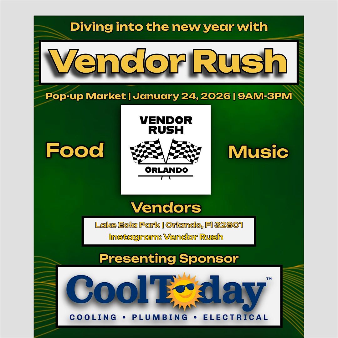 Vendor Rush Registration | Orlando, 24 January | Event in Orlando | AllEvents