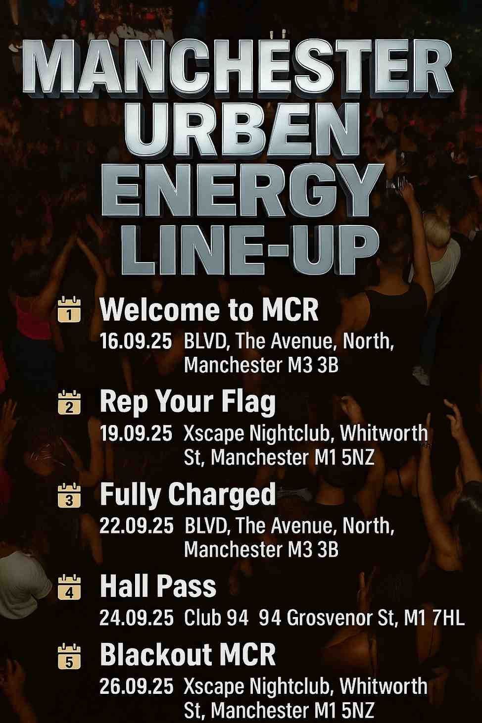 MANCHESTER'S ALL-ACCESS URBAN FRESHERS WRISTBAND 2025, 14 September | Event in Manchester | AllEvents