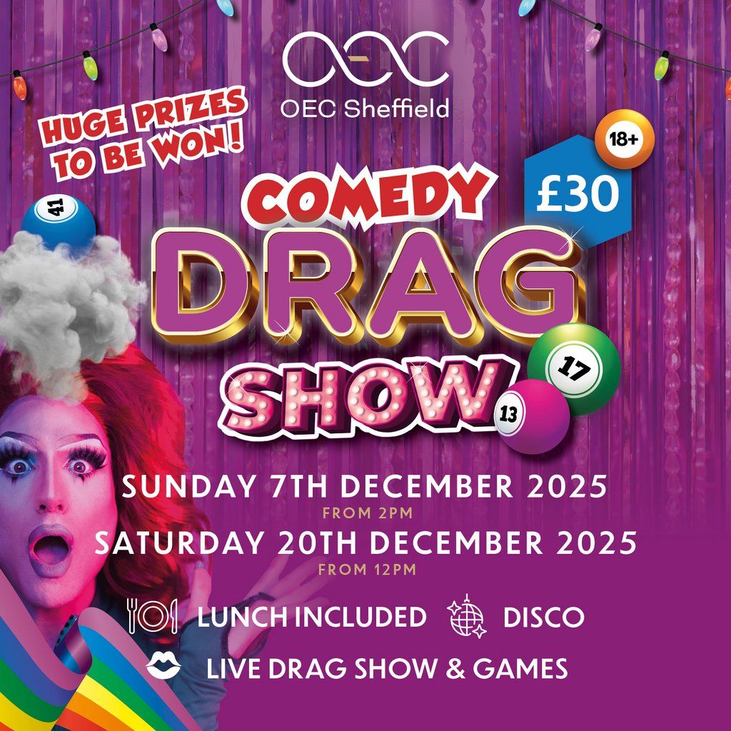Comedy Drag Show, 7 December | Event in Sheffield | AllEvents