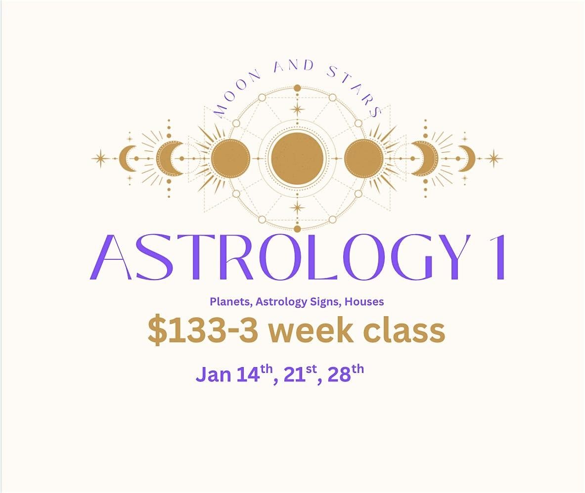 Astrology 1 Class, 14 January | Event in Madison Heights | AllEvents