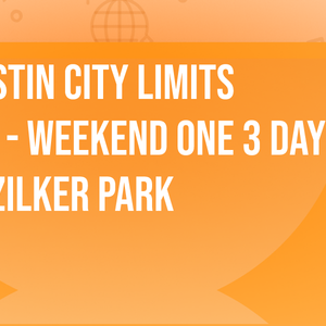 2026 Austin City Limits Festival - Weekend One 3 Day Pass at Zilker Park