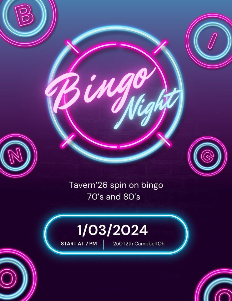 Bingo Tavern Style Tavern 26 Campbell 3 January 2024 AllEvents bingo-tavern-style-tavern-26-campbell-3-january-2024-allevents