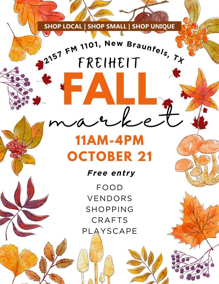 Freiheit Fall Market, Freiheit Country Store, New Braunfels, October 21