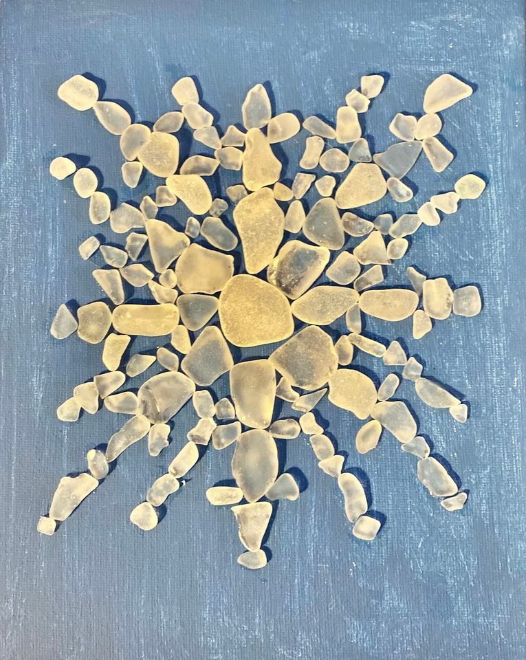 Beach Glass Snowflake on Canvas w/ Pip Shiffler, 614 High Street ...