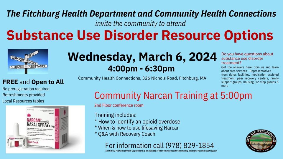 Fitchburg Substance Use Disorder Resource Options, 326 Nichols Road