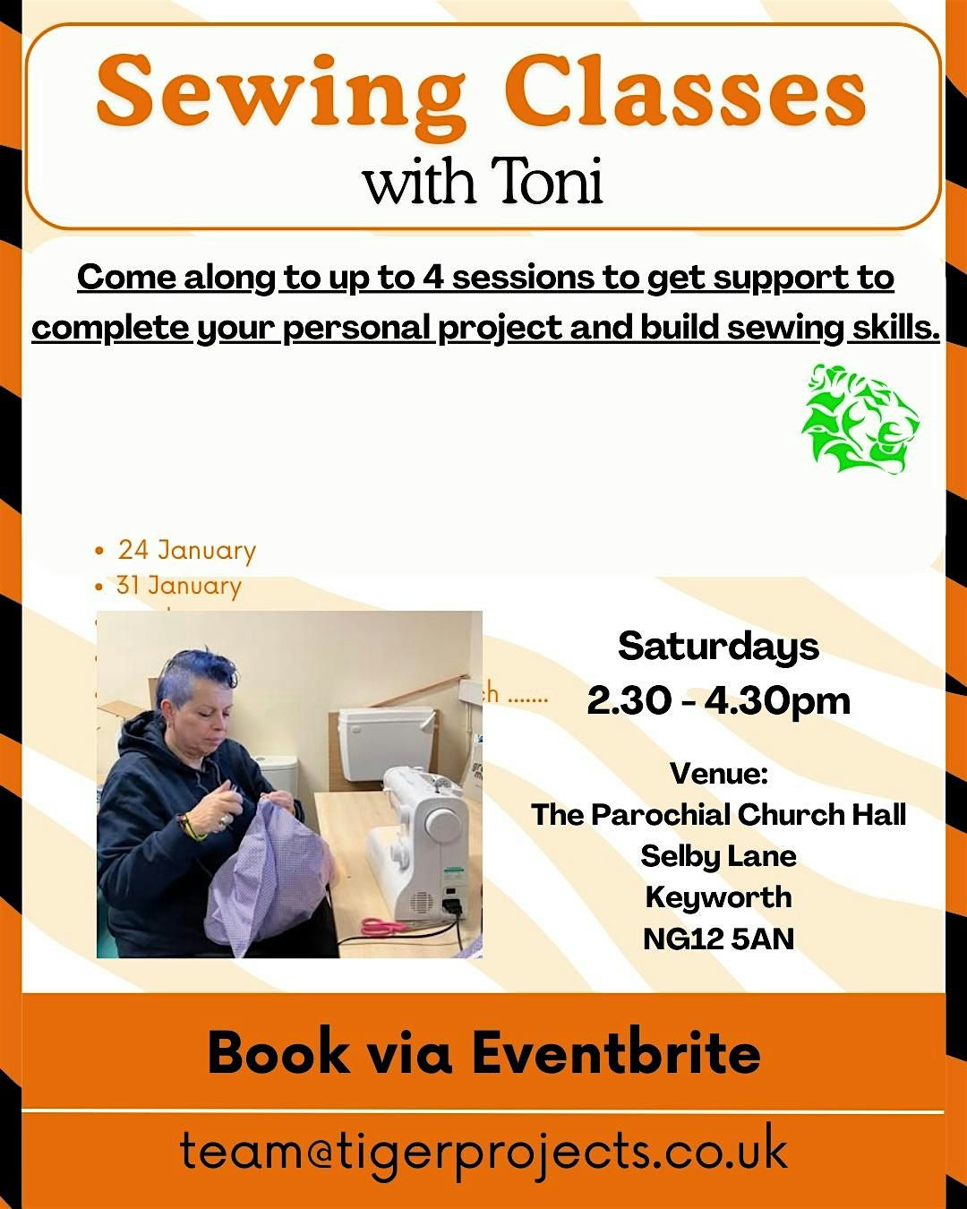 Sewing Class - Personal Project Session, 31 January | Event in Keyworth | AllEvents