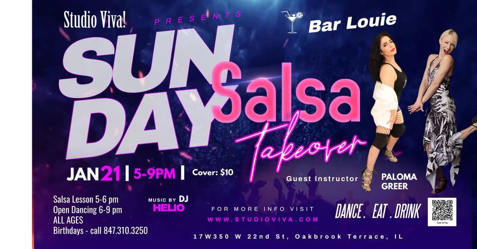 Sunday Salsa Takeover, Bar Louie (Oakbrook Terrace), 21 January 2024