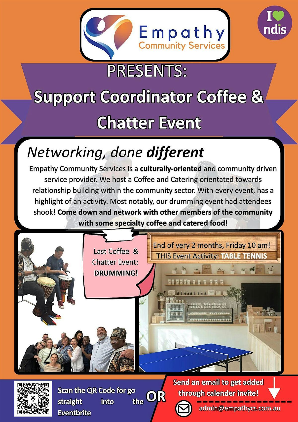 Support Coordination "Coffee & Chatter Event", 27 February | Event in Logan Central | AllEvents