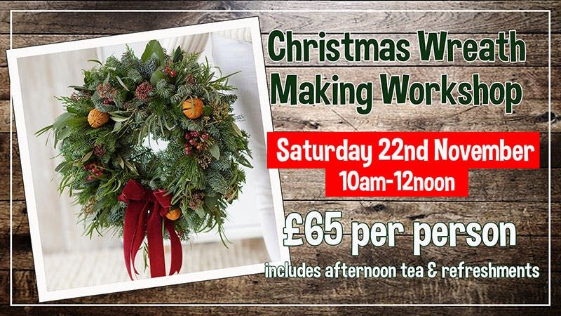 Christmas Wreath Making Workshop - Saturday 22nd November, 22 November | Event in Tarporley | AllEvents