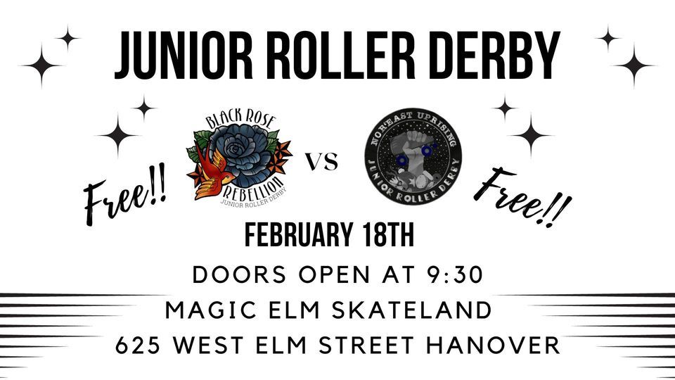 Rebellion VS NorEast Uprising Junior Roller Derby, 625 W Elm Ave