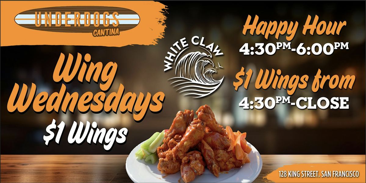 Wing & White Claw Wednesdays at Underdogs Cantina, 10 December | Event in San Francisco | AllEvents