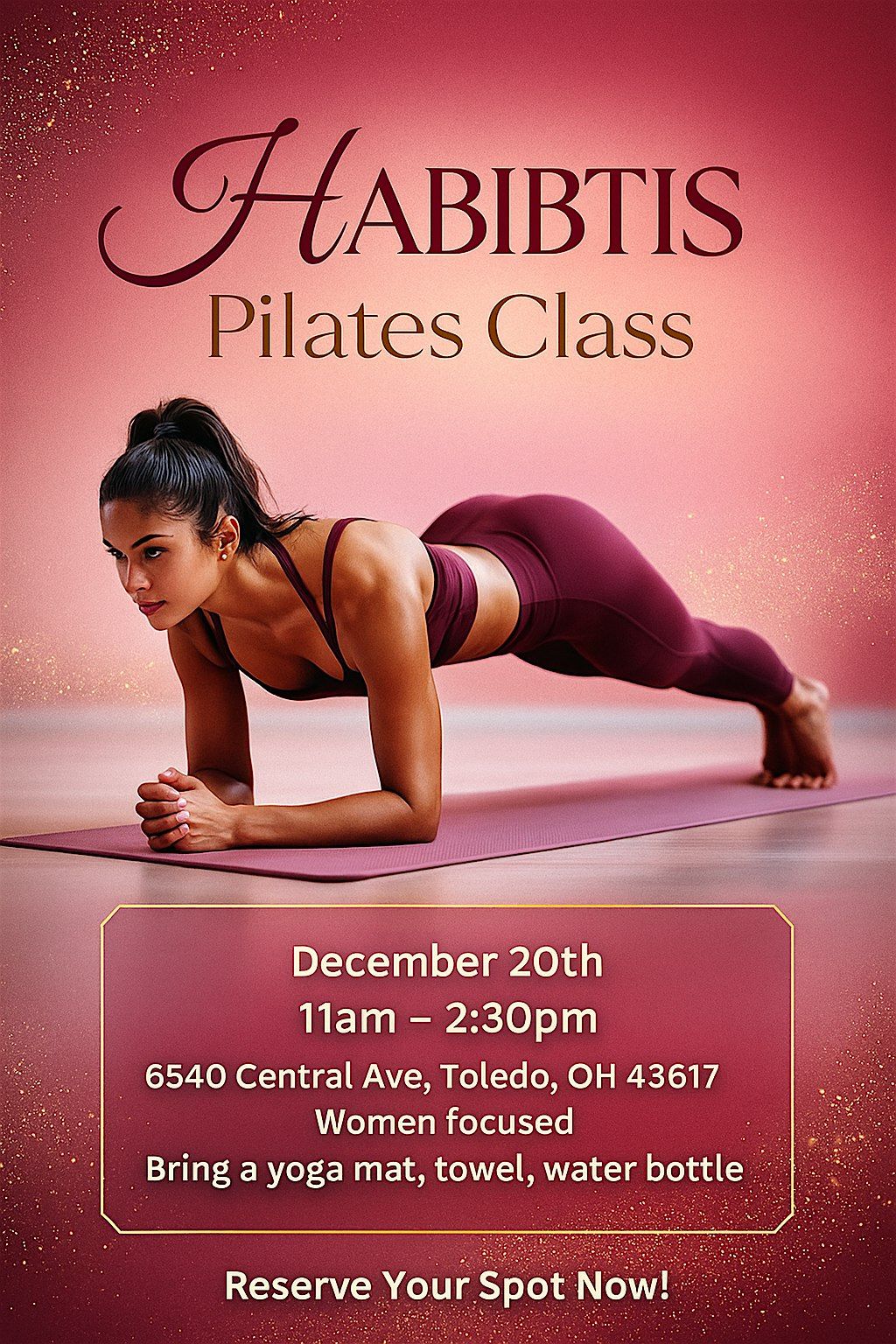 HABIBTIS Pilates Class, 20 December | Event in Toledo | AllEvents