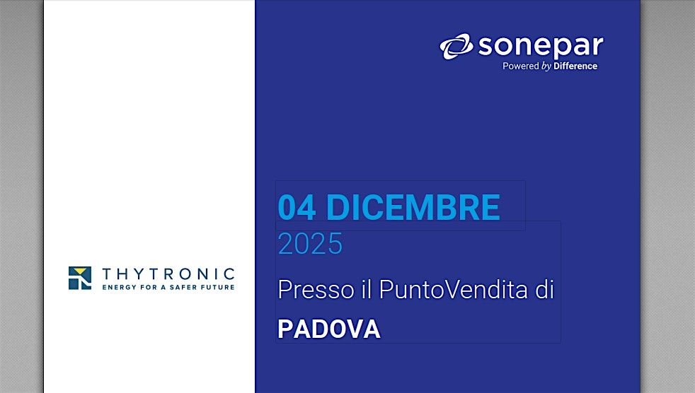 Gestione Intelligente delle Reti  Elettriche in Media Tensione (CCI), 4 December | Event in Padova | AllEvents
