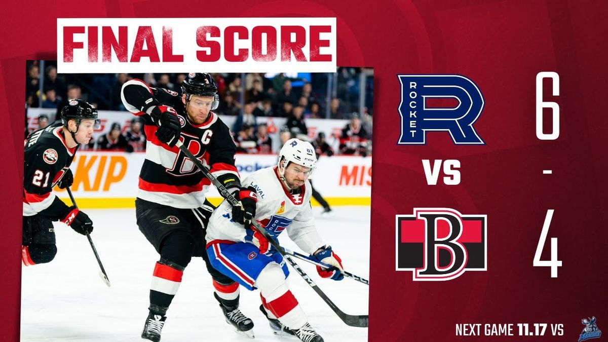 Laval Rocket vs. Belleville Senators, 13 January | Event in Laval | AllEvents