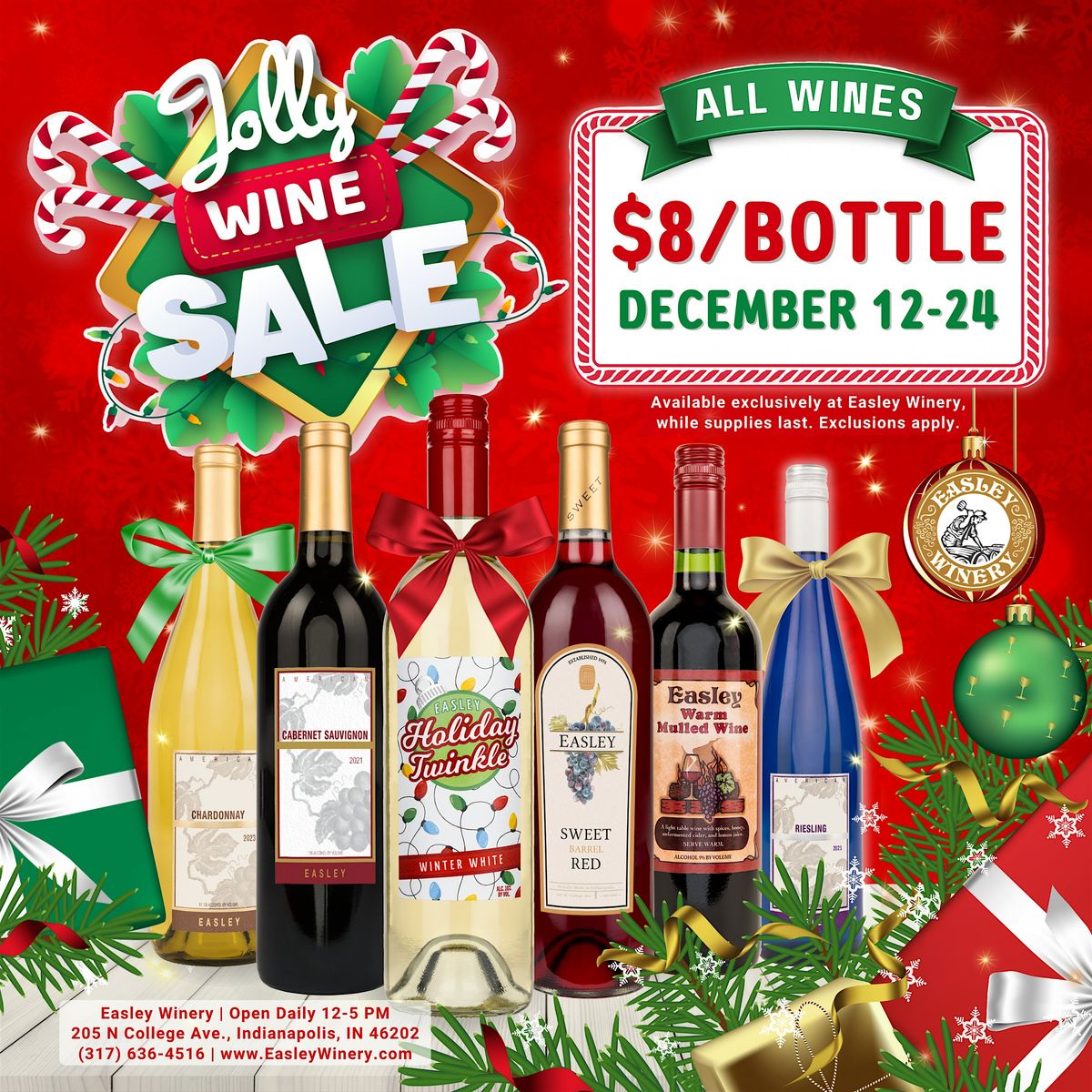 Jolly Wine Sale, 12 December | Event in Indianapolis | AllEvents