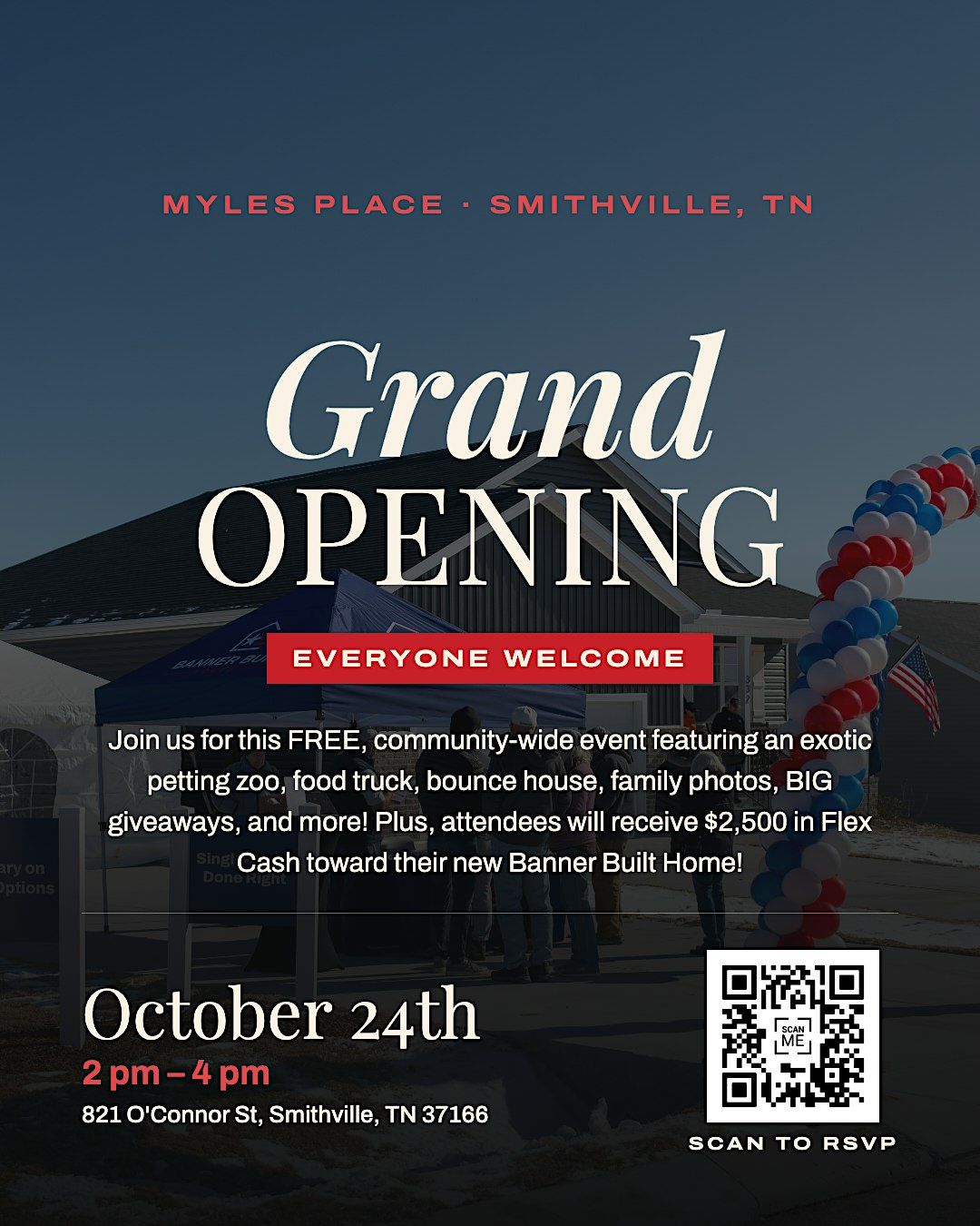 Myles Place Grand Opening, 821 Oconnor St, Smithville, 24 October 2026 ...