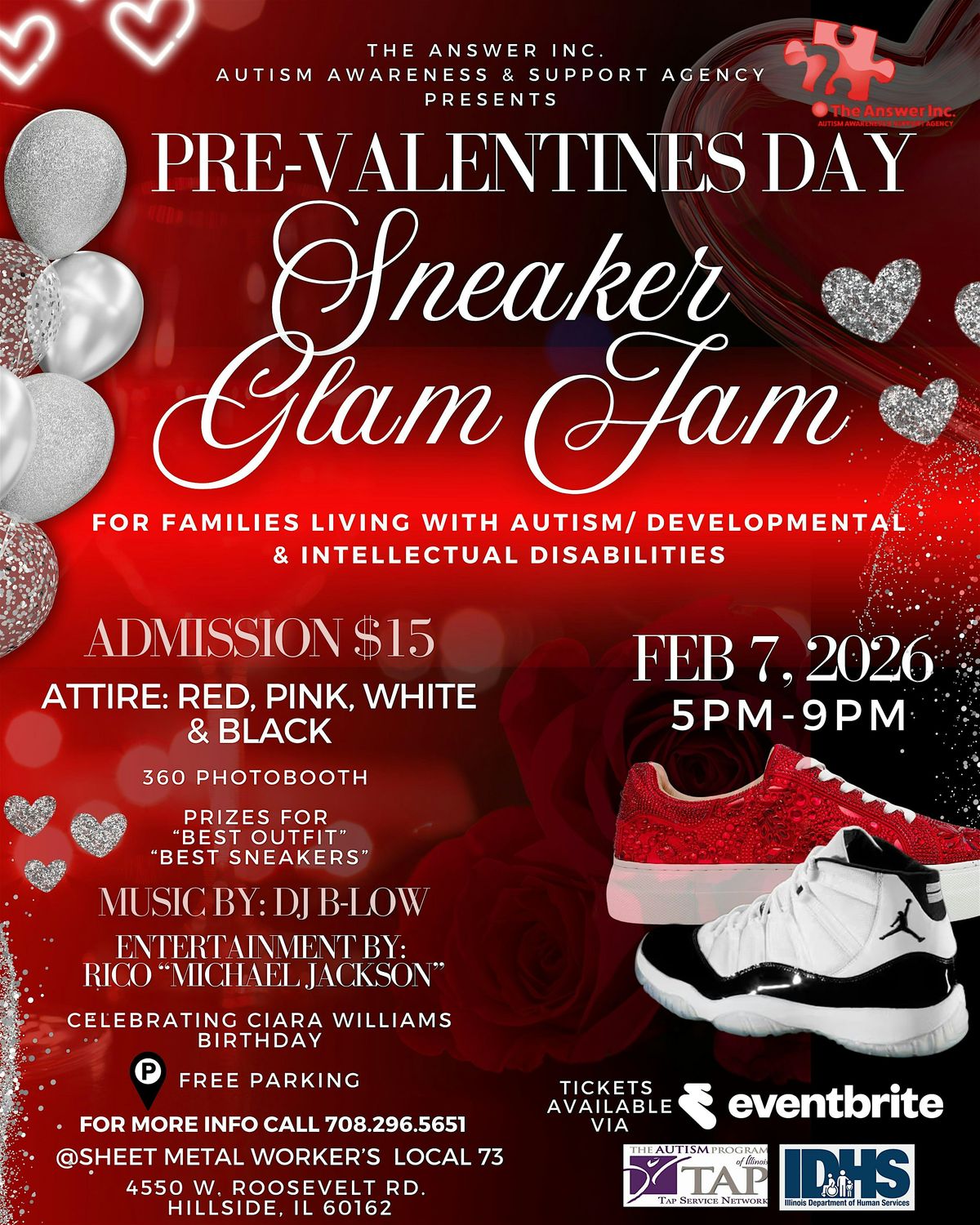 Sneaker Glam Jam, 7 February | Event in Hillside | AllEvents