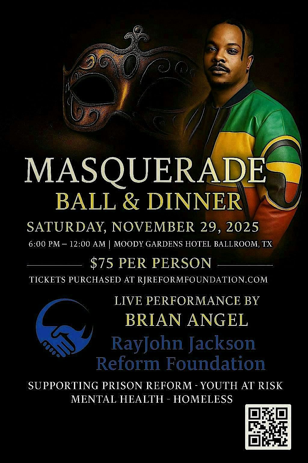 Masquerade Benefit:  Presented by the RayJohn Jackson Reform Foundation | Event in Galveston | AllEvents