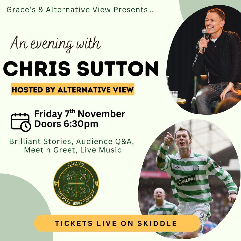 An Evening with Chris Sutton, 7 November | Event in Glasgow | AllEvents