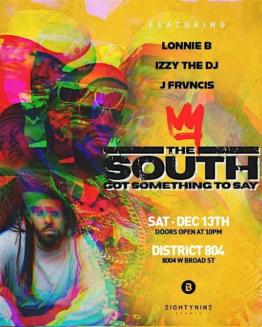 THE SOUTH GOT SOMETHING TO SAY, 13 December | Event in Richmond | AllEvents