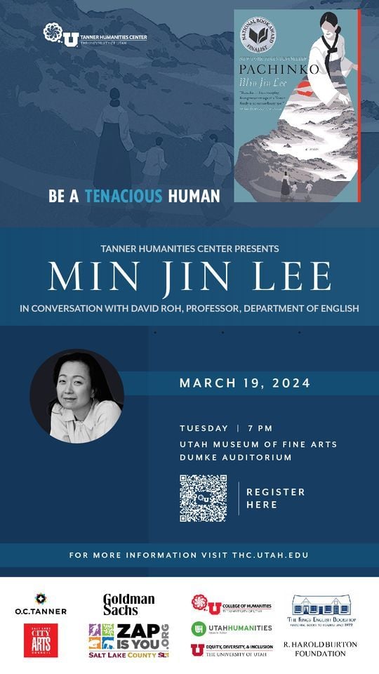 Min Jin Lee author of Pachinko in conversation with David Roh , Utah ...