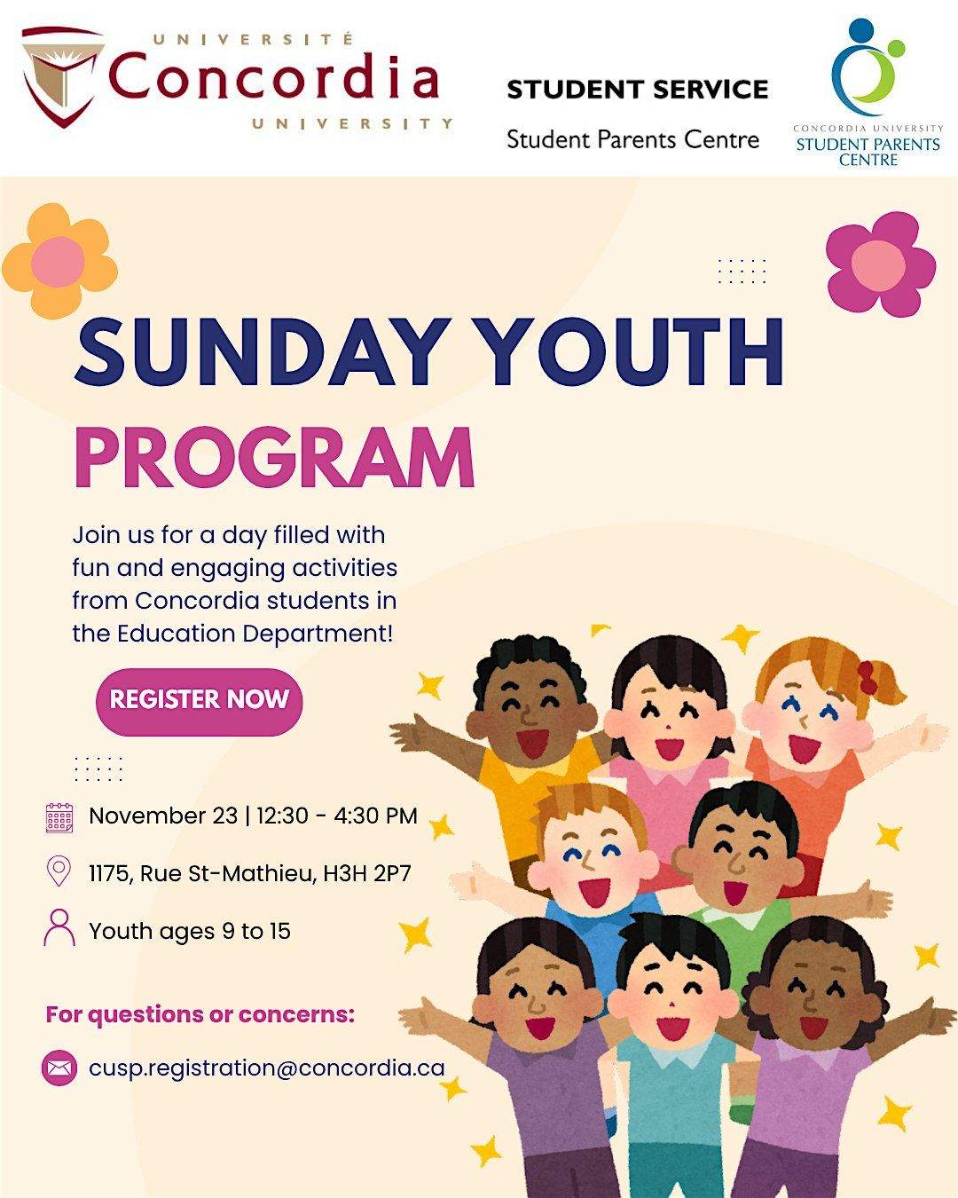Sunday Youth Program | Event in Montréal | AllEvents