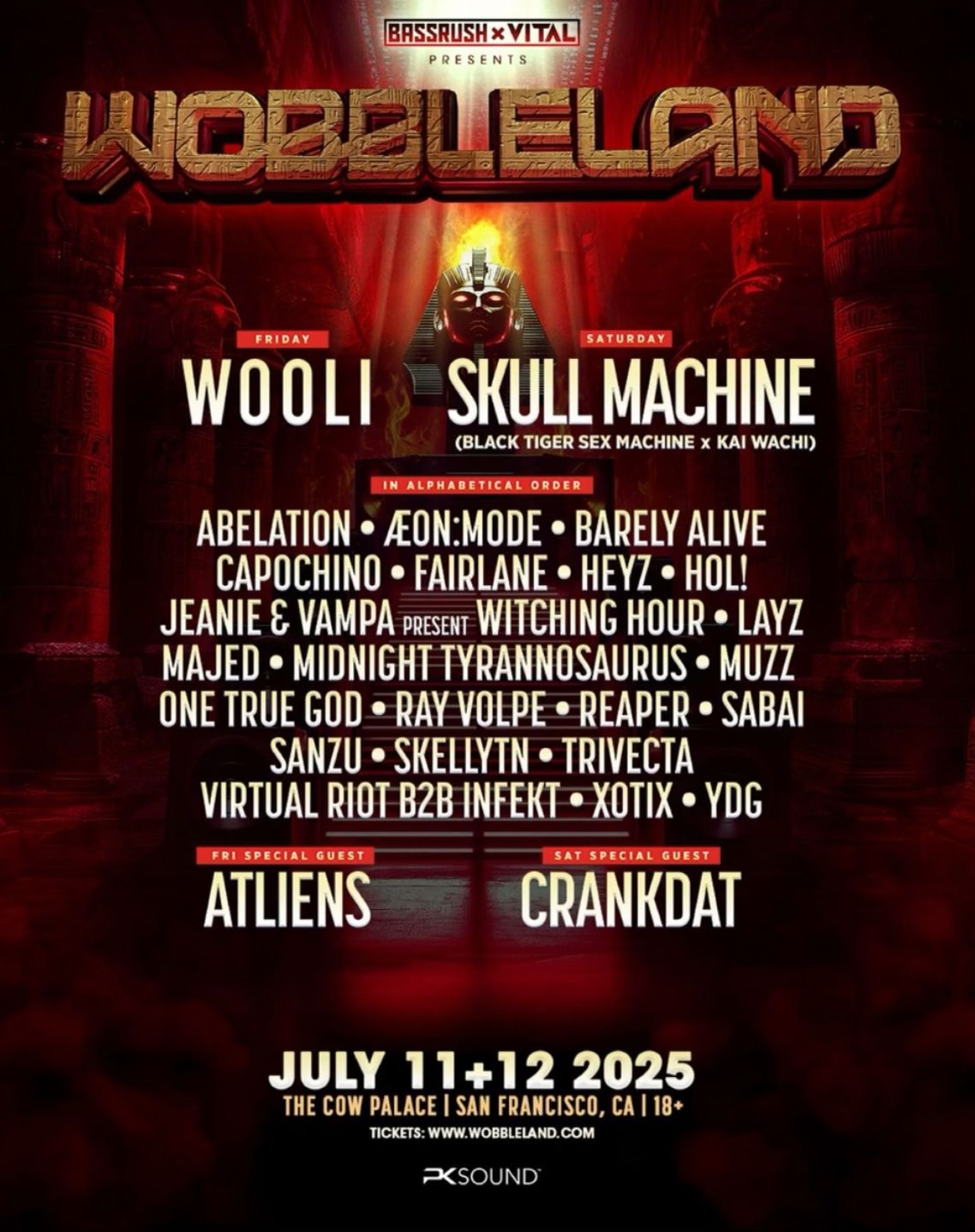 Wobbleland - 2 Day Pass at Cow Palace, 11 July | Event in Daly City | AllEvents