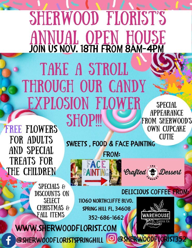 Sherwood Florist Candy Bash Annual Christmas Open House , Sherwood