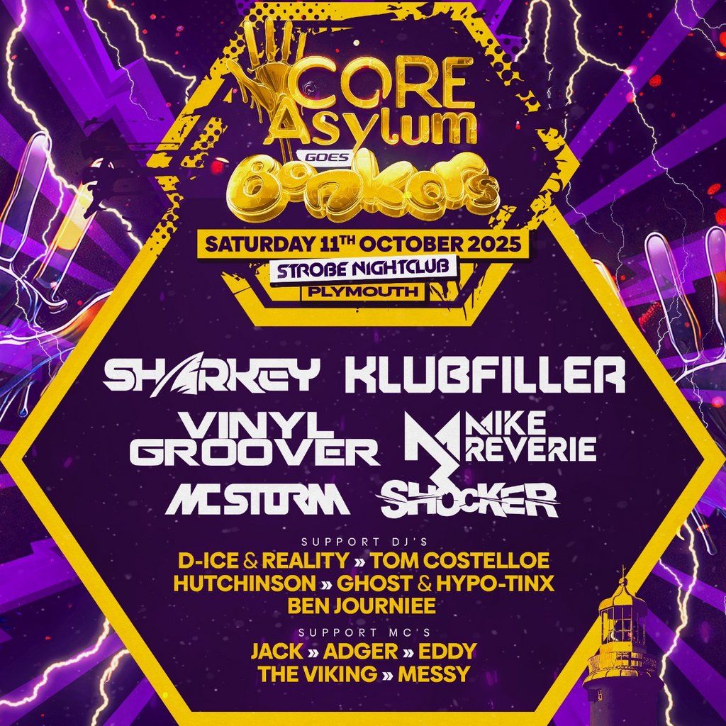 CORE-ASYLUM goes BONKERS, 11 October | Event in Plymouth | AllEvents