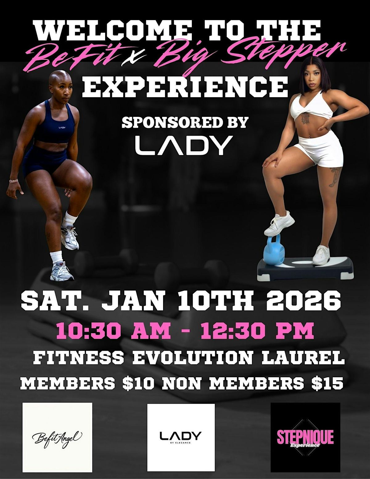 BeFit X Big Stepper Experience, 10 January | Event in Laurel | AllEvents