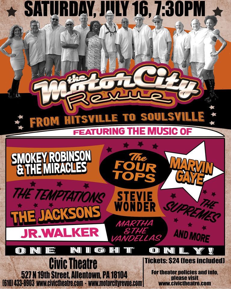 Motor City Revue LIVE at Civic Theatre of Allentown, Street