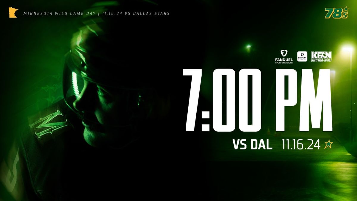 Dallas Stars at Minnesota Wild at Xcel Energy Center, 21 March | Event in Saint Paul | AllEvents