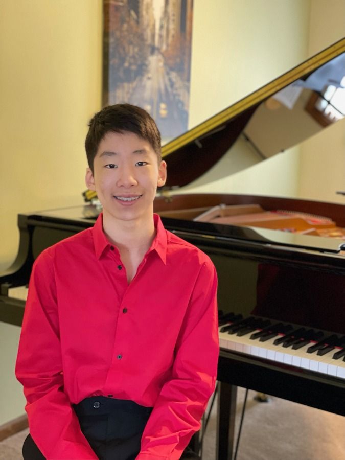 Matthew Liu, Piano, performing with the Fort Collins Health & Wellness