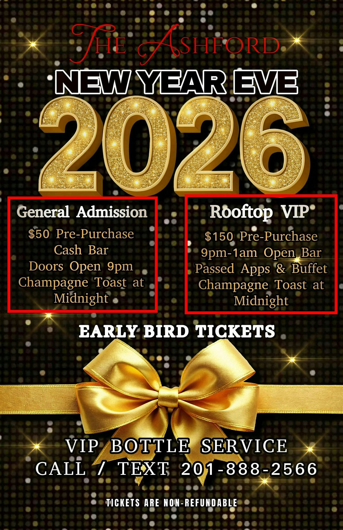 2026 NEW YEAR EVE @ THE ASHFORD, 31 December | Event in Jersey City | AllEvents