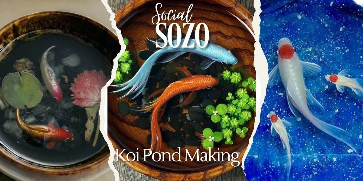 Koi Pond Resin Art By Social Sozo, 21 June | Event in New Delhi | AllEvents