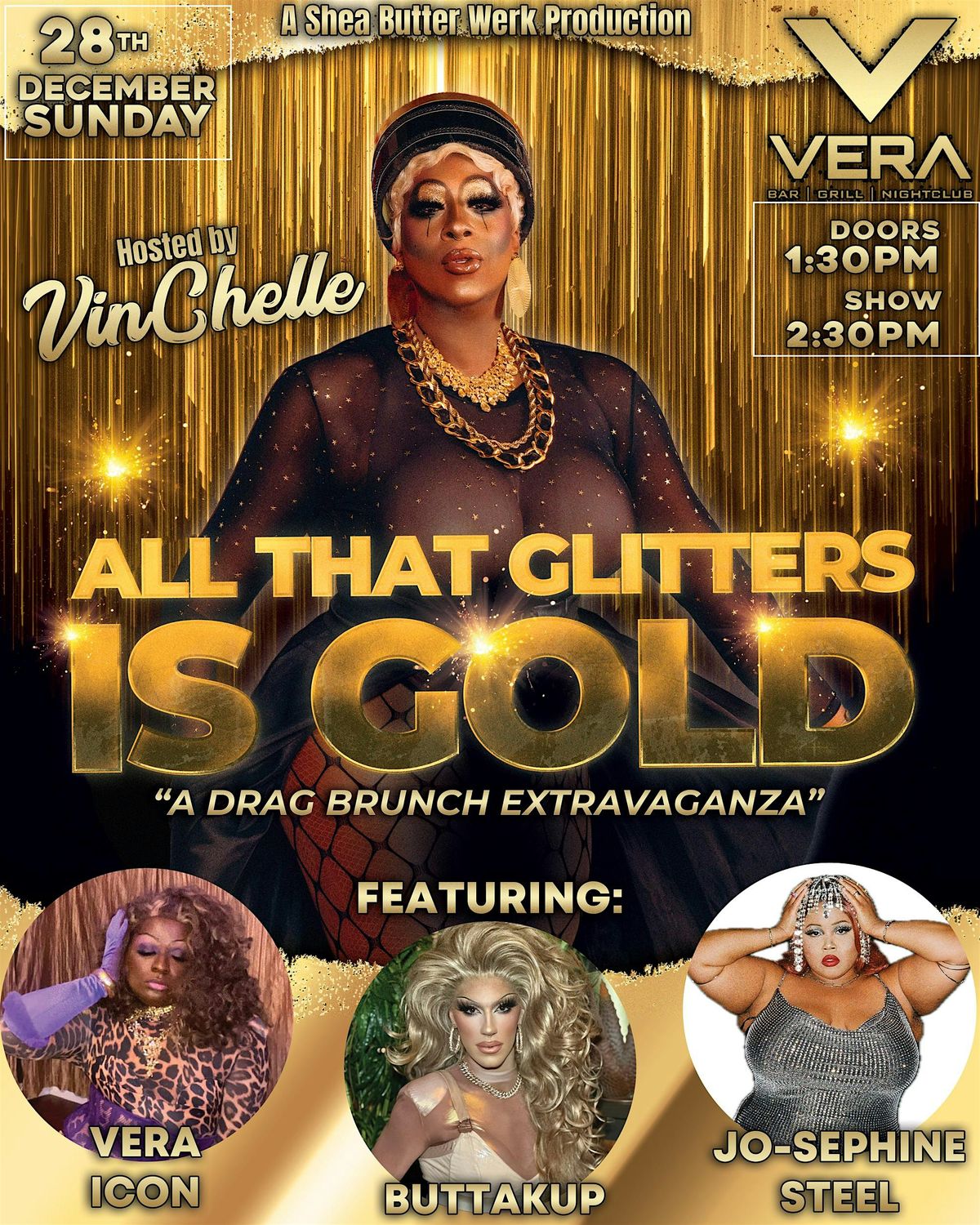 All that Glitters is Gold: Drag Show with Vinchelle, 28 December | Event in Cherry Hill | AllEvents
