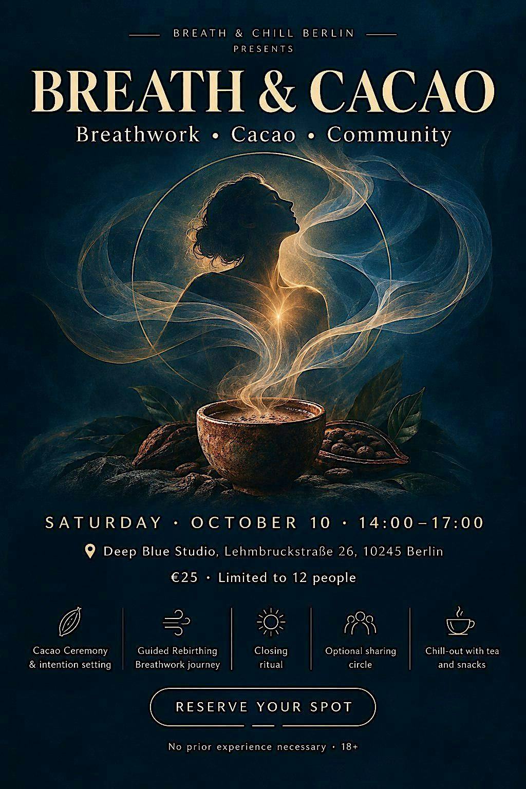 Breath & Cacao @ Deep Blue Studio Fhain – Breathwork, Cacao & Community ...